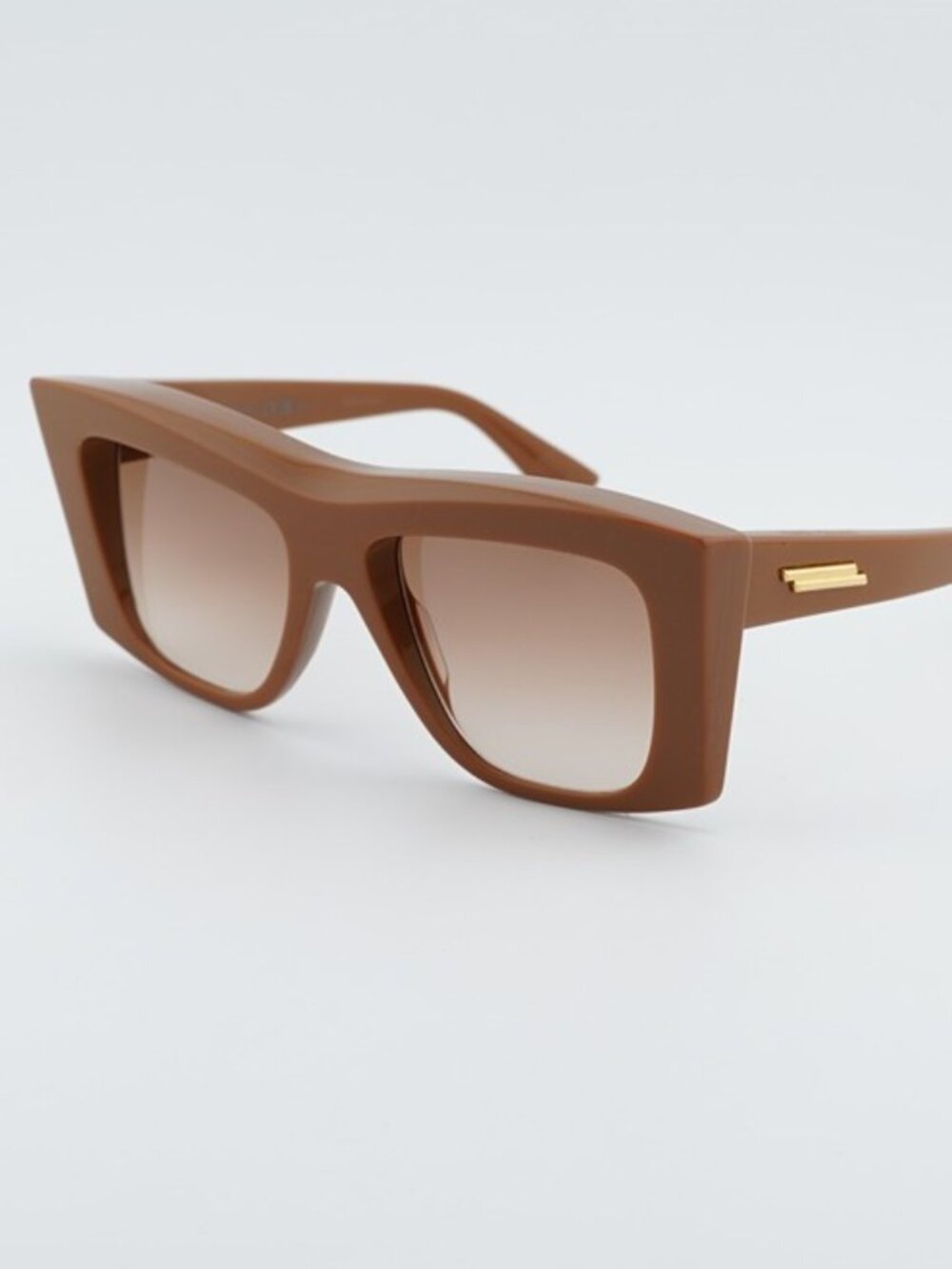 Bottega Veneta BV1270S 003 Women Sunglasses Brown Geometric Frame, Brown Lenses